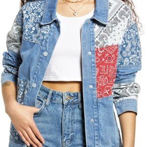 💥HOST PICK💥 ANTHROPOLOGIE VIGOSS PATCHWORK DENIM JACKET